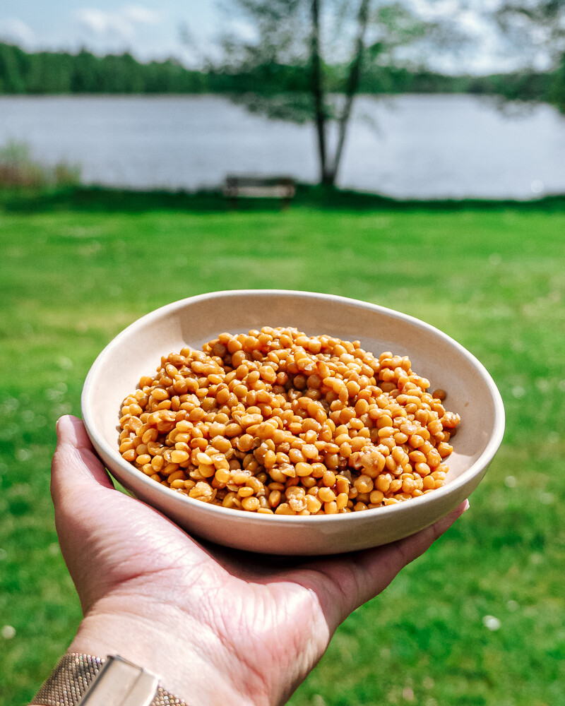 Quick Lentil Side Dish, Ready in under 5 minutes