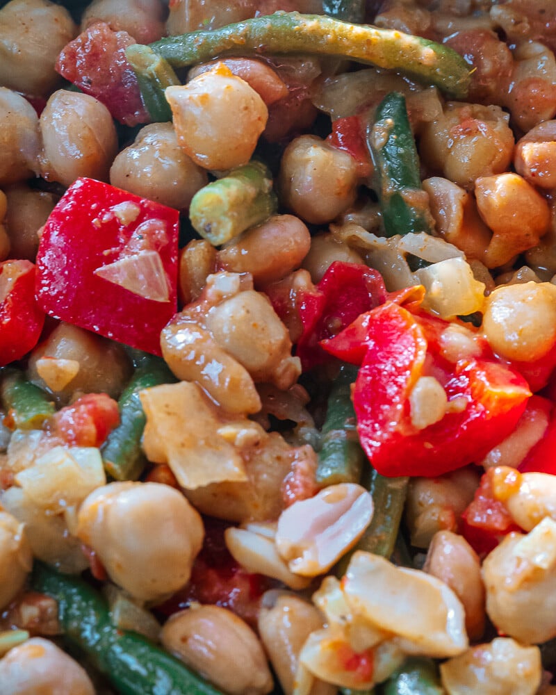 Green Bean and Chickpea Curry, Ultimate Camper Recipe for dinner