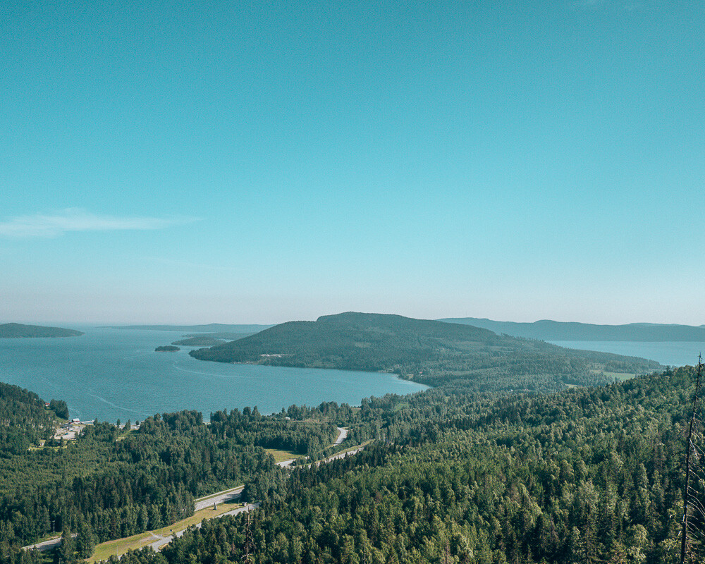 Skuleberget wandeling, Prachtig uitzicht op het Naturum Höga Kusten