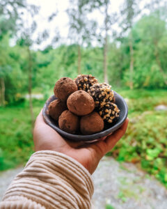 cacao hazelnut dates balls 