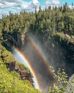 Hällingsåfallet regenboog