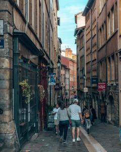 straatjes in lyon met traboules