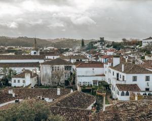 obidos dingen om te doen - uitzicht op de muurwandeling