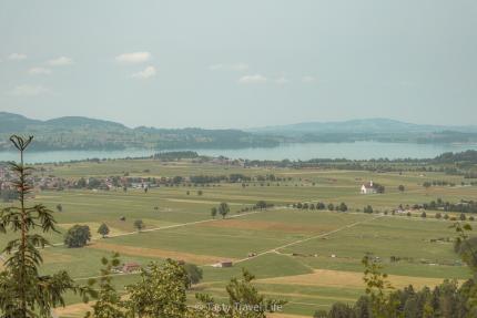 Gezicht op het gebied rond Neuschwanstein