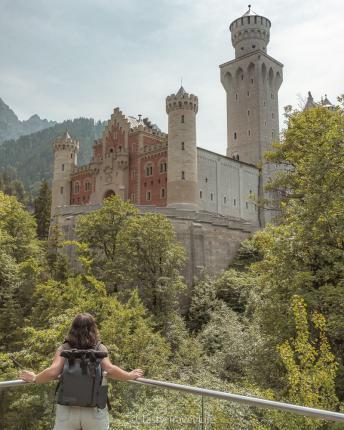 Neuschwanstein kleurrijke kant. 