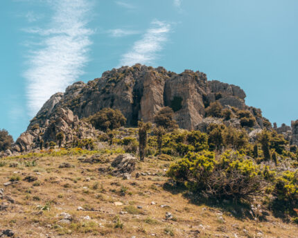 Monte fumai van de zijkant