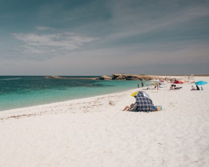 Sardinia Is Arutas beach. 